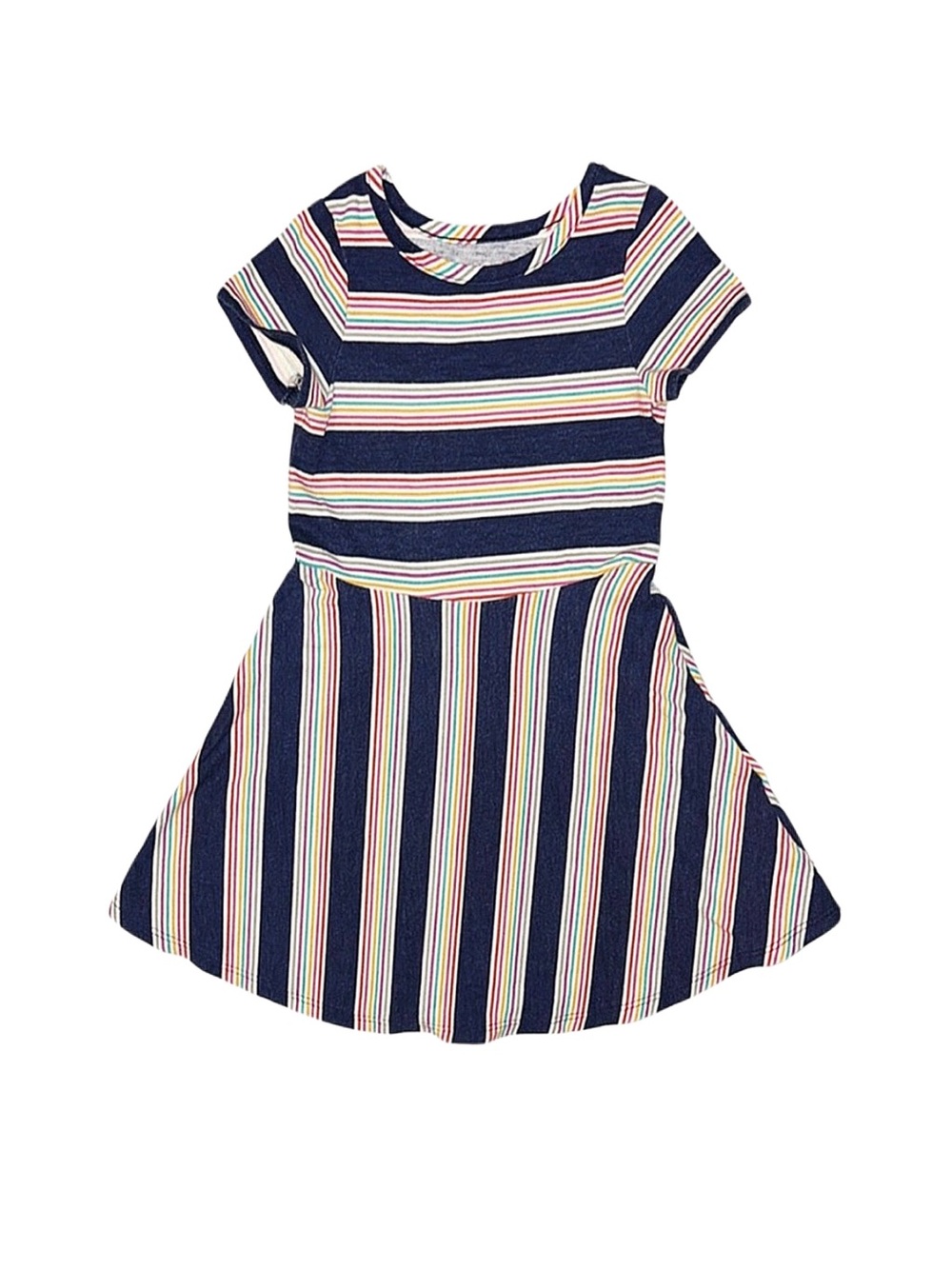 CAT & JACK Toddler Girl Striped Short Sleeve Dress Size 3T